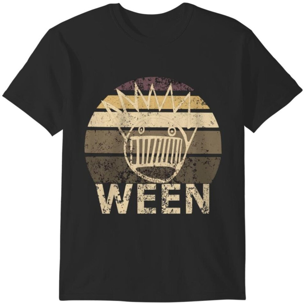 Ween Boognish T-Shirt Vintage Retro Rock Band Distressed Graphic Tee 89